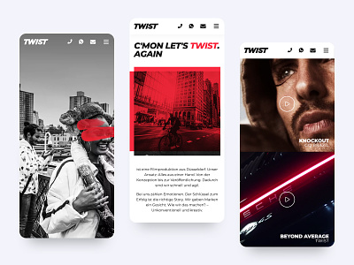 TWIST design film filmproduction web webdesign website