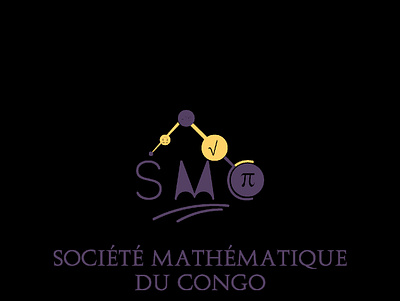 Logo société mathématique du Congo branding graphic design logo
