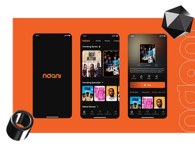 NdaniTV Mobile App UI Concept