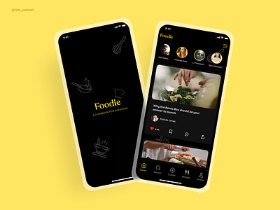 Foodie app branding design ui ux