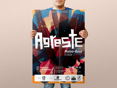 Agreste - Poster actor agreste brazil cartel composition creative ilustration nordeste poster printdesign theater vector