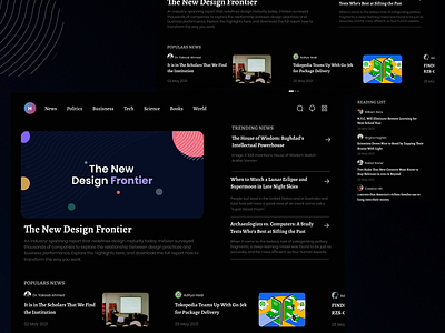 Explorations - The News Section art branding design frontend minimalist news typography uidesign uxdesign website