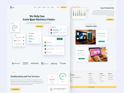 Exploration Growt Business Landing Page