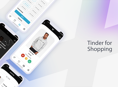 Tinder for Shopping app branding design icon illustration logo minimal typography