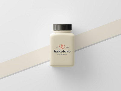 Bakelove Products – 3D Design 3d 3d design 3d mockup bottle design capsule bottle design medicine bottle mockup mockup mockup design product design