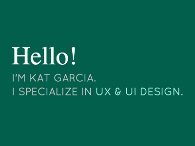 New Portfolio! clean green minimal personal portfolio student ui ui designer ux ux designer