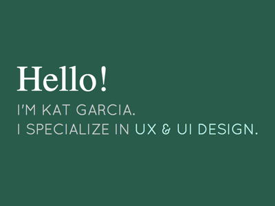 New Portfolio! portfolio ux designer ui designer student minimal personal green ux clean ui
