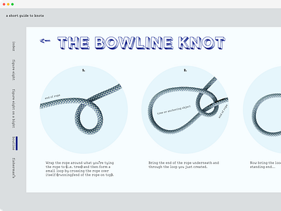 a short guide to knots climbing design knots ui web