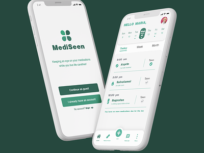 MediSeen - Medication Tracker UI