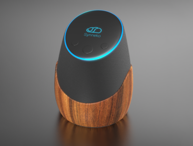 Synneko - Smart Speaker 3D Visualization 3d 3d model 3d modeling 3d render branding mockup product visualization realistic render render visualization