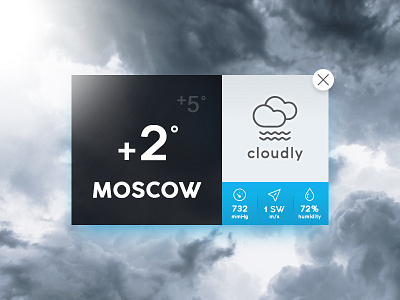 016 - Pop Up Overlay 032 32 app daily dailyui overlay pop ui up weather