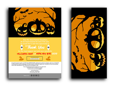 Greeting Mailer art design greeting halloween halloween party illustration mailer poster vector