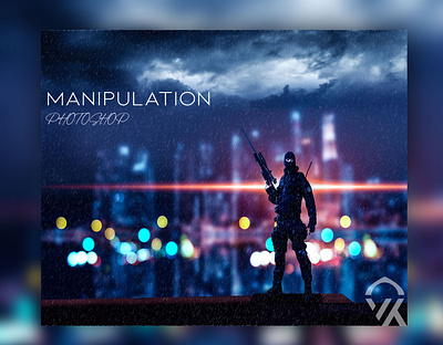 Some Manipulation in Photoshop action city dark day design digital fighter film guns movie night poster sci fi shooter