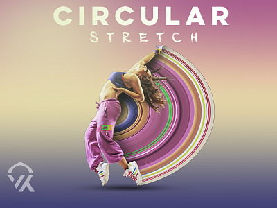 Circular Stretch Design in Photoshop createmanipulation createwithphotoshop designer digitalart logo photoshop simplycooldesign thedesigntip