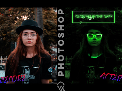 Glowing Effect in Photoshop art design effects glasses glowing logo manupilation photoshop trending warm