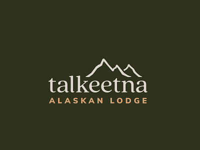 Talkeetna Alaskan Lodge Logo alaska branding identity logo modern rustic refresh