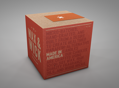 Wax and Wick exploration design graphic design package design