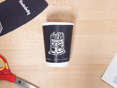 Coffee cup mockup coffee cup creative agency illustration print tiki