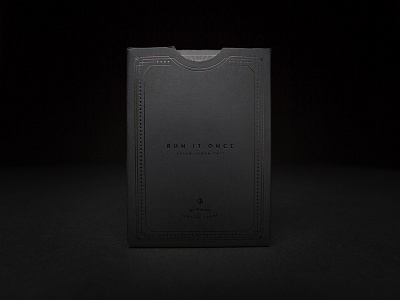 Card Deck Box black card deck deck of cards emboss embossed murdered photo print