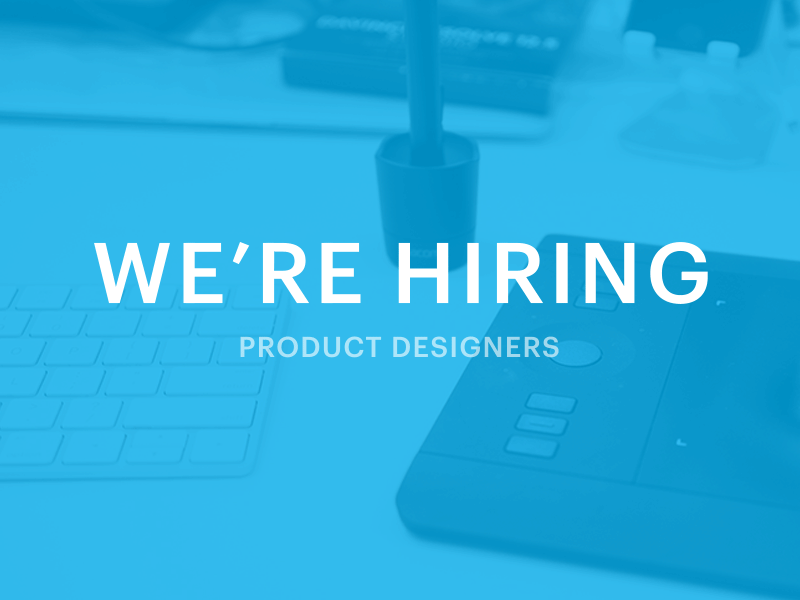 We're Hiring Product Designers! career hiring job product design product designer salt lake city ui ux