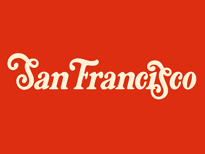 San Francisco california custom lettering lettering logo logotype san francisco typography
