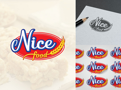 Nice Food Logo Design branding food logo logo design myanmar snack
