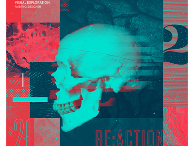 Day 21 - RE:ACTION collage daily design illustration photoshop sketch texture type