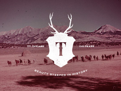 Trinchera Ranch Secondary Mark logomark logos mountains ranch rustic secondary secondarymark