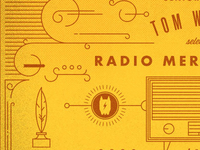 Monoweight Blog Illustration agency award blog illustration linework mercury microphone monoweight ornamental quill radio