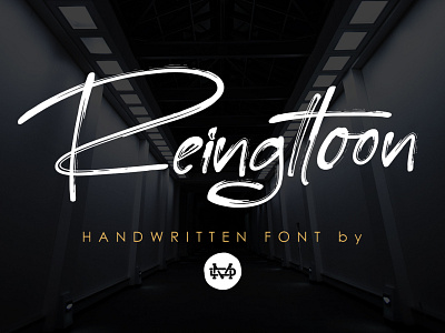 Reingttoon Handwritten Brush branding brush fonts brush lettering creative fonts goodtype handlettering logo opentype signature font typography