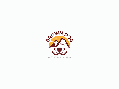 Logo Design brown dog illustration dog logo doggy graphics hill icon illustration logo logo design logodesign logos logotype typography vector