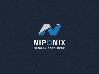 Niponix logo branding debut shot flat flatdesign graphics illustration lettering lettermark logo logo design logos logotype n letter logo typography ui ux vector