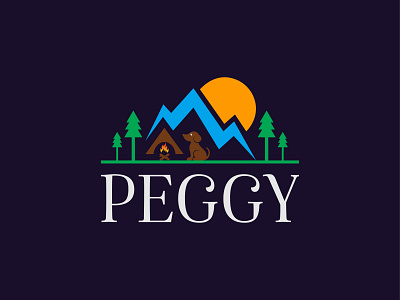 Peggy Logo app branding colorful graphics illustration logo logo design logos logotype minimal minimalist modern nature peggy professional typography uiux vector web design website
