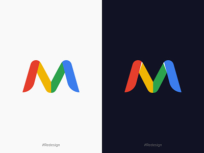 Redesign Google Mail logo app brand brand design brand identity colorful google graphics icon illustration logo logo design logodesigner logotype m letter mail motion multicolor redesign symbol typography