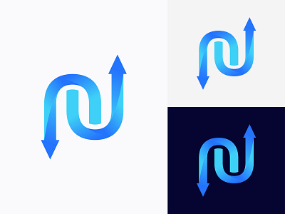 Up & Down Logo Design app design brand brand identity branding business color colours debut shot gradient logo graphics logo logo design logos logotype minimal typography ui design update ux vector