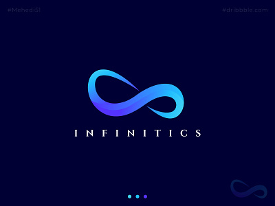 INFINITICS (LOGO DESIGN) app icon brand design brand identity branding colorful colorful logo debut design art design logo gradient logo graphics logo logo design logos logotype typography ui kit ux webpage websites