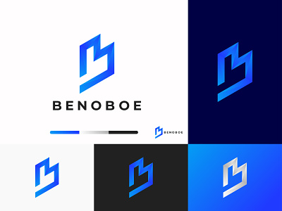 B lettermarks logo design