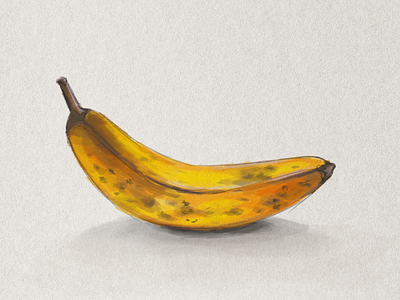 Banana sketch adobephotoshop banana digitalartist digitalpainting fruit illustration illustration art markerillustration markers