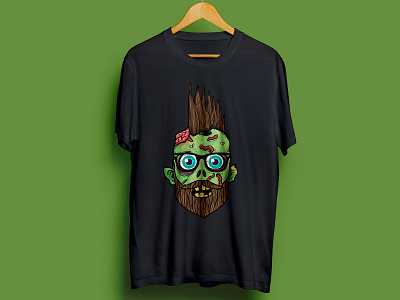 Punk Zombie T.shirt Art animation branding clean design flat identity illustration illustrator lettering logo minimal mobile tshirt tshirt factory tshirt graphics tshirt mockup tshirtdesign type typography vector