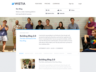 The New Blog Design blog video wistia