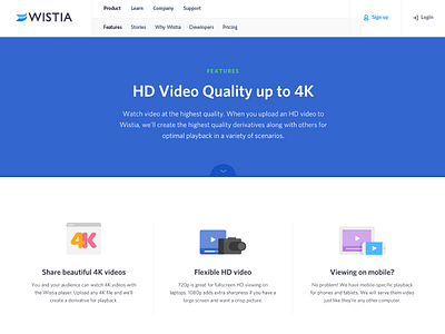 HD Video Product Page