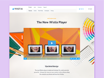 Introducing Vulcan player product page video vulcan wistia