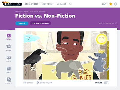 Flocabulary Unit Page Redesign