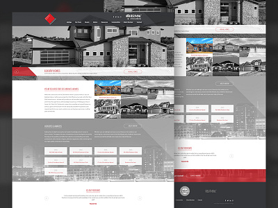 DSM Homesource angles homepage homes iowa layout real estate ui web web design website