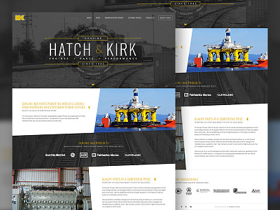 Hatch & Kirk engine locomotive site train web web design website