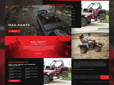 Mad-Ramps atv ramp site truck web web design website