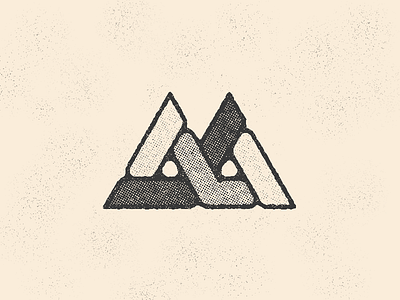 Angles angles dots grit grunge halftone linked logo m rough texture triangles