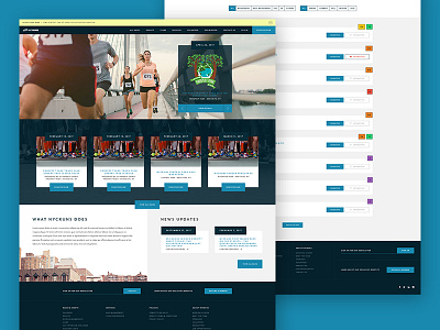 NYCRUNS athletics layout redesign run running site ui web web design website