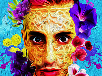 Digital Art Portrait bright colors digital editing painting photo manipulation photoshop