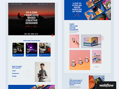 Horizon Personal Portfolio Template | Webflow